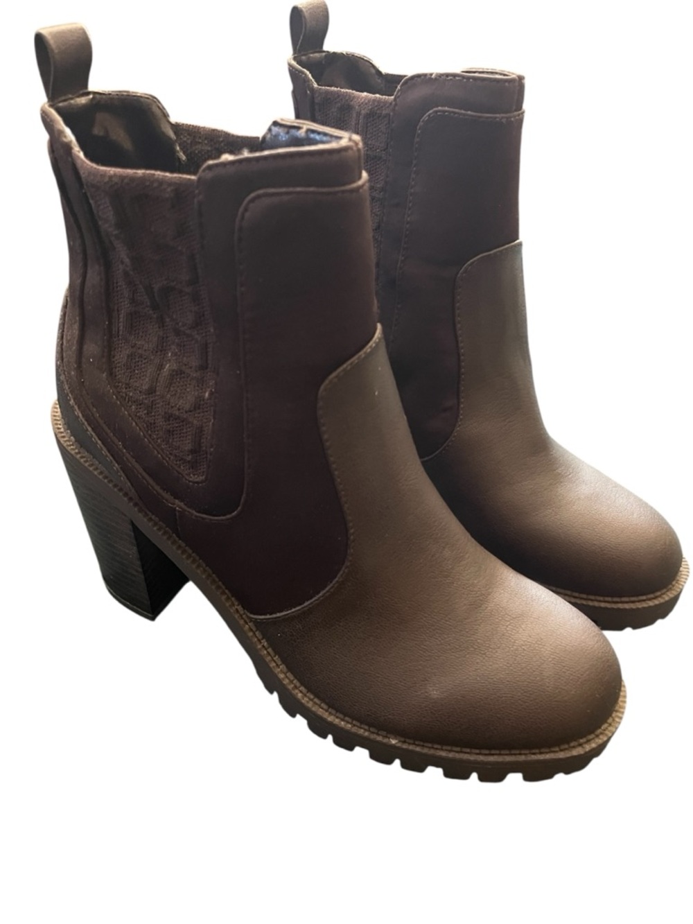 Guess Brown Slip on Ankle Boots